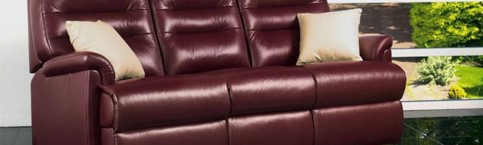 Leather 3 Seater Sofas | Brown, Grey & Cream